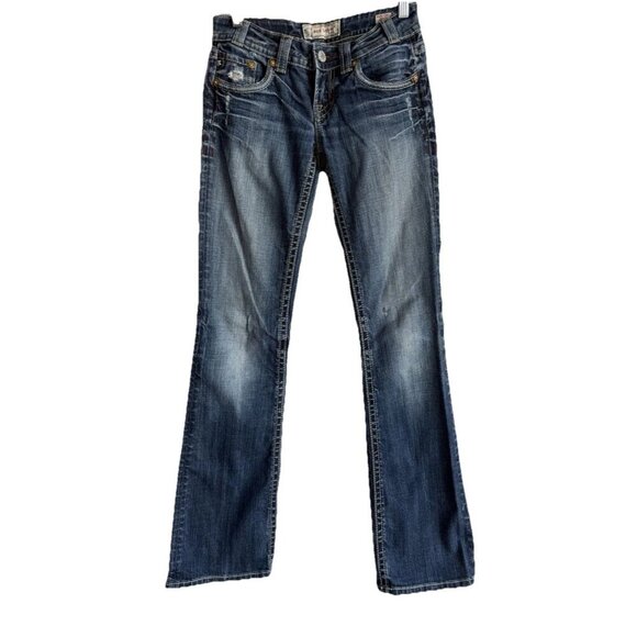 MEK Denim Capetown Bootcut Dark Wash‎ Women's Jeans Low Rise Size 26 x 34 - Picture 1 of 16